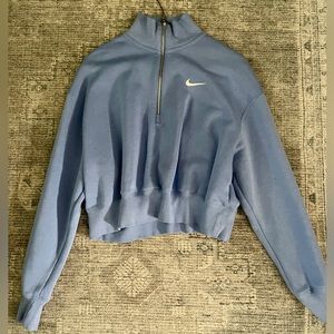 Nike Cropped Sweatshirt - Color (Blue/Denim-ish)